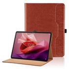 Coque pour Lenovo Tab P12 12.7 Pouces 2023 TB370FU Business Étui PU Cuir Cove...