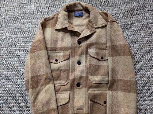 vintage PENDLETON cruiser jacket MACKINAW coat M plaid 42 hunting sportsman - Picture 11 of 13
