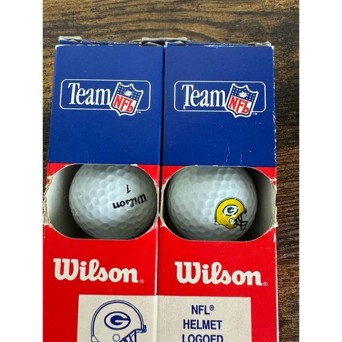 Vintage NFL Team Logo Golf Balls by Wilson - 6 Pack - Picture 3 of 4