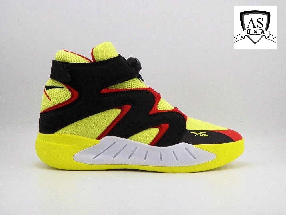 Chaussures de basket ball homme Reebok Instapump Fury Zone G55142 jaune acide ta