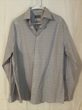 Michael Kors Men s Long Sleeve Button Up 16.5 34/35 Plaid