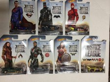 2017 HOT WHEELS DC JUSTICE LEAGUE DIECAST CARS DWD02 ASSORTMENT SET 1:64