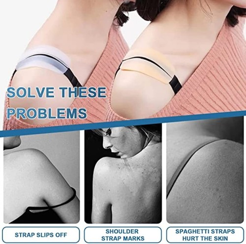 4 Pairs Silicone Bra Strap Cushions Holder Non-Slip Shoulder Protectors Pads - Picture 6 of 9