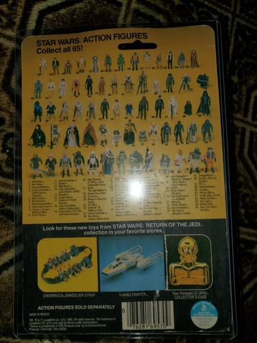 STAR WARS Gamorrean Guard Vintage Kenner 1983 Action Figure Card Back - Picture 4 of 6