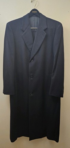 Loro Piana Neiman Marcus 100% Cashmere Black Coat Size 42R