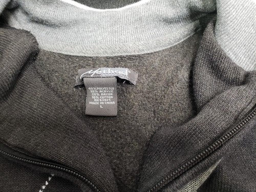 Pullover Method 1/4 Zip Maglione Argyle Uomo Taglia Large Grigio Tricolore - Foto 2 di 7