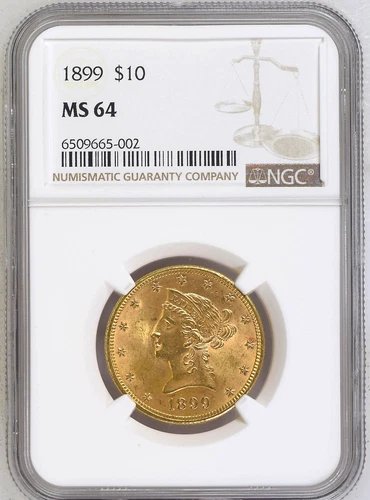 1899 $10 Liberty Gold Eagle • NGC MS64