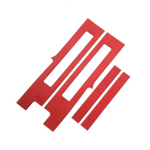 For Hummer EV 2024+ Inner Door Sills Anti-scratch Trim Panel Carbon Fiber Red - Imagen 10 de 11