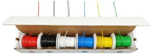 18 Gauge Stranded Hook-Up Wire Kit - Six 25 Foot Spools Tinned Copper Wire - 第 4/5 張圖片