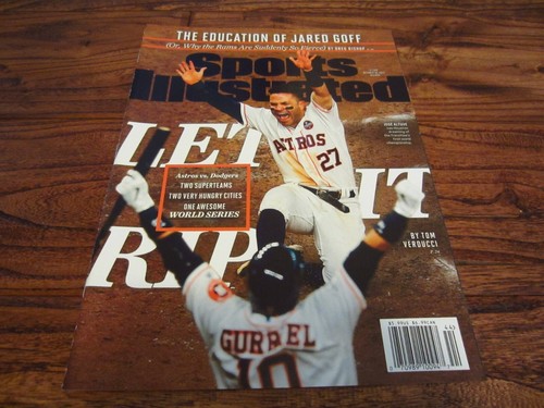 Sports Illustrated Astros Serie Mundial 2017 José Altuve 30/10/17 ALCS Juego 2 Ganar - Imagen 1 de 5