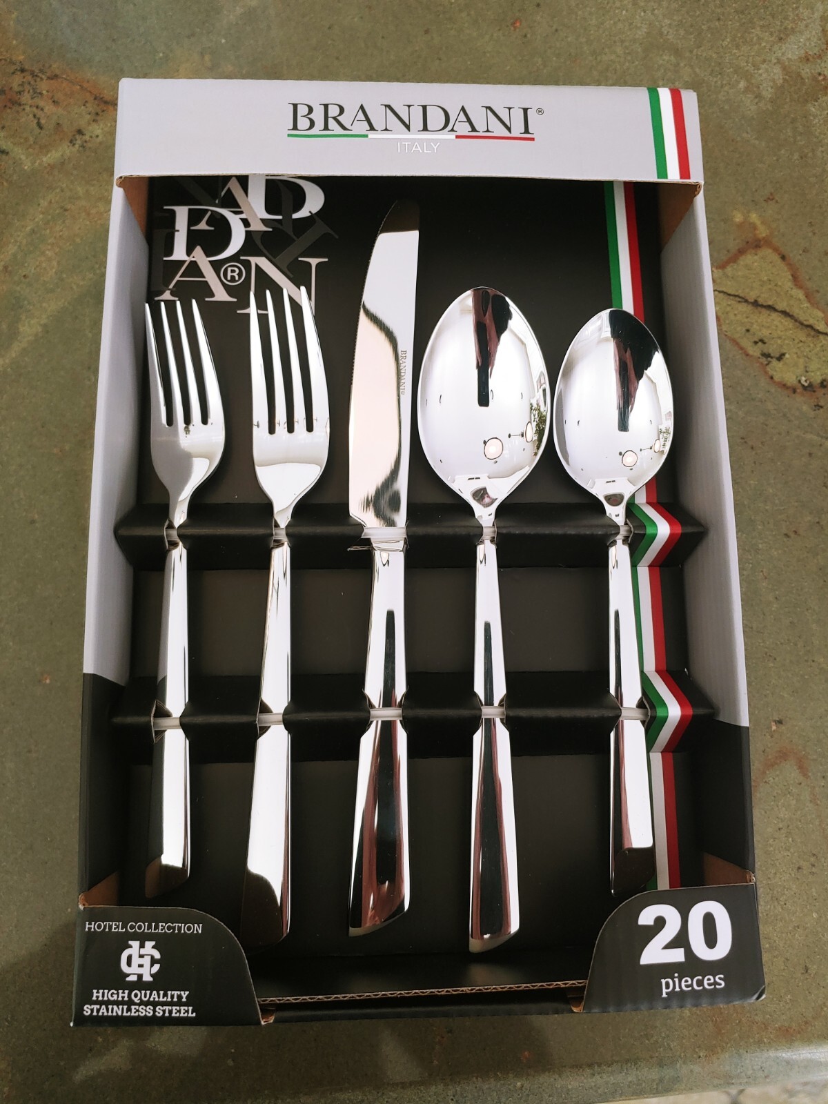 Brandani Oblique 20 piece. Flatware Set eBay