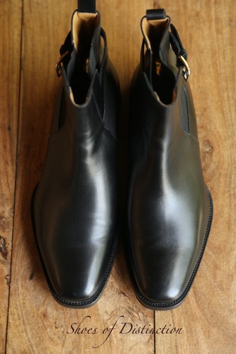 Hermes Iran Black Leather Jodhpur Buckle Boots Men's UK 8.5 US 9.5 EU 42.5 - Picture 5 of 13