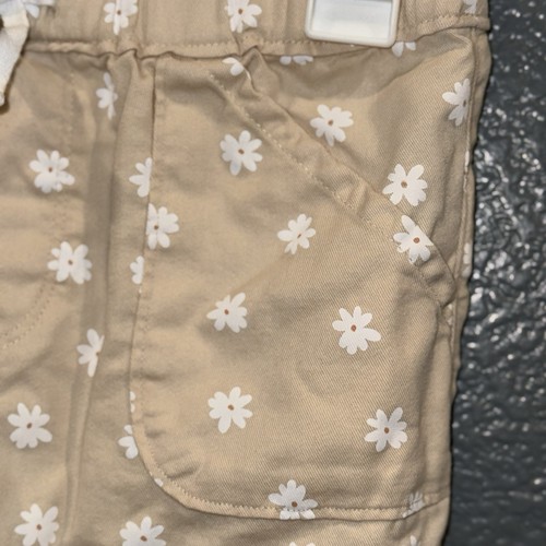 Pantalones Cortos Niñas Wonder Nation Talla Pequeña 6/6X Marrón Tostado Crema Floral Flor - Imagen 5 de 12