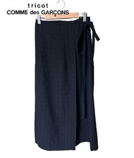Tricot Comme Des Garcons Long Wrap Skirt Wool AD1997 Women Japan Size JP-M