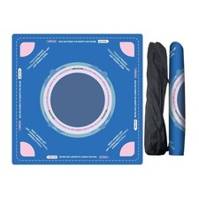 Mahjong Learning Mat 33"X33" Neoprene Mat for Table Non-Slip, Blue