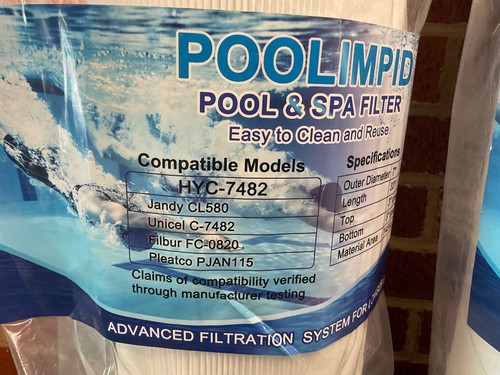 2 Nuevos filtros IMPID piscina y spa HUC-7482 33x7x3x3 - Imagen 2 de 6