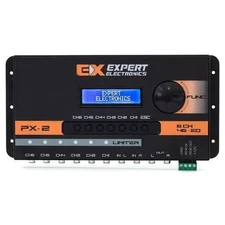 Expert PX-2 Digital Crossover 6CH Car Audio Preamp Equalizer Black Tested F/S fr