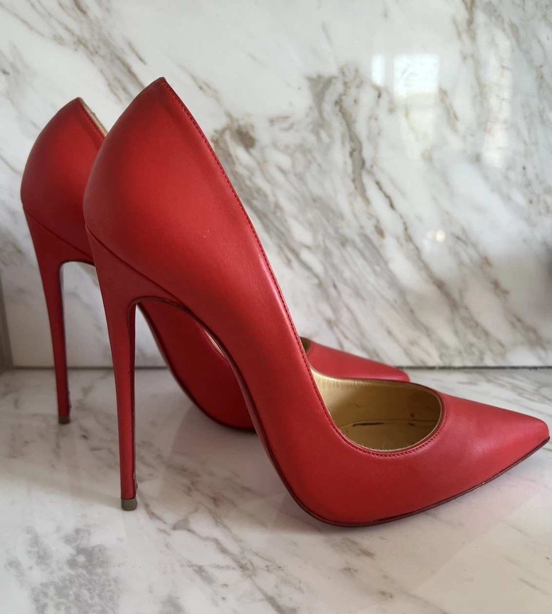 Christian Louboutin — Christian Louboutin So Kate 120mm Rare Red Nappa Leather 39
