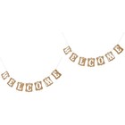  Willkommensbrief Banner Kreative Kraftpapier Bunting Banner Party Supplies für
