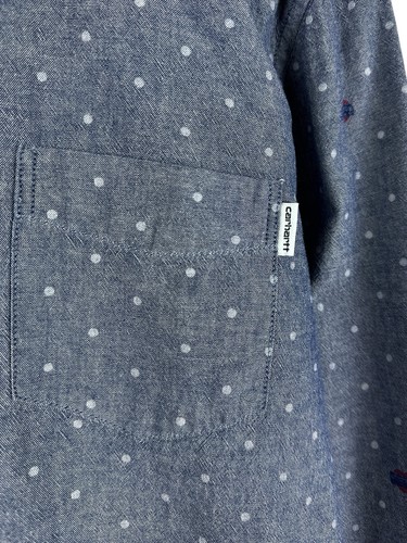 Camisa Carhartt WIP Crandall Manga Larga Con Botones Para Hombre Talla M - Imagen 4 de 12