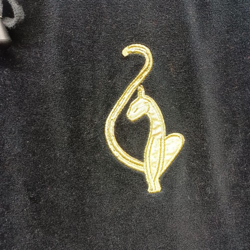 Baby Phat Vintage Y2k Embroidered Cat Velour Black Pants Size Small BinF - Bild 9 von 13