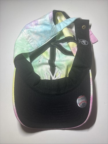 New York Yankees ‘47 Brand Womens Hat Cap Pastel Tie-Dye Adjustable Strapback - Picture 4 of 6