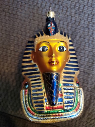 Vintage 1997 Christopher Radko Ramses Ägypten Ägyptische Serie Glas Ornament - Bild 1 von 7