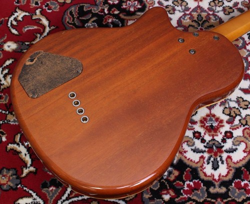 1991 Greco SAC-100 Natural Quilted MIJ Semi Holow Acoustic Electric Bass P+Piezo - Picture 6 of 11