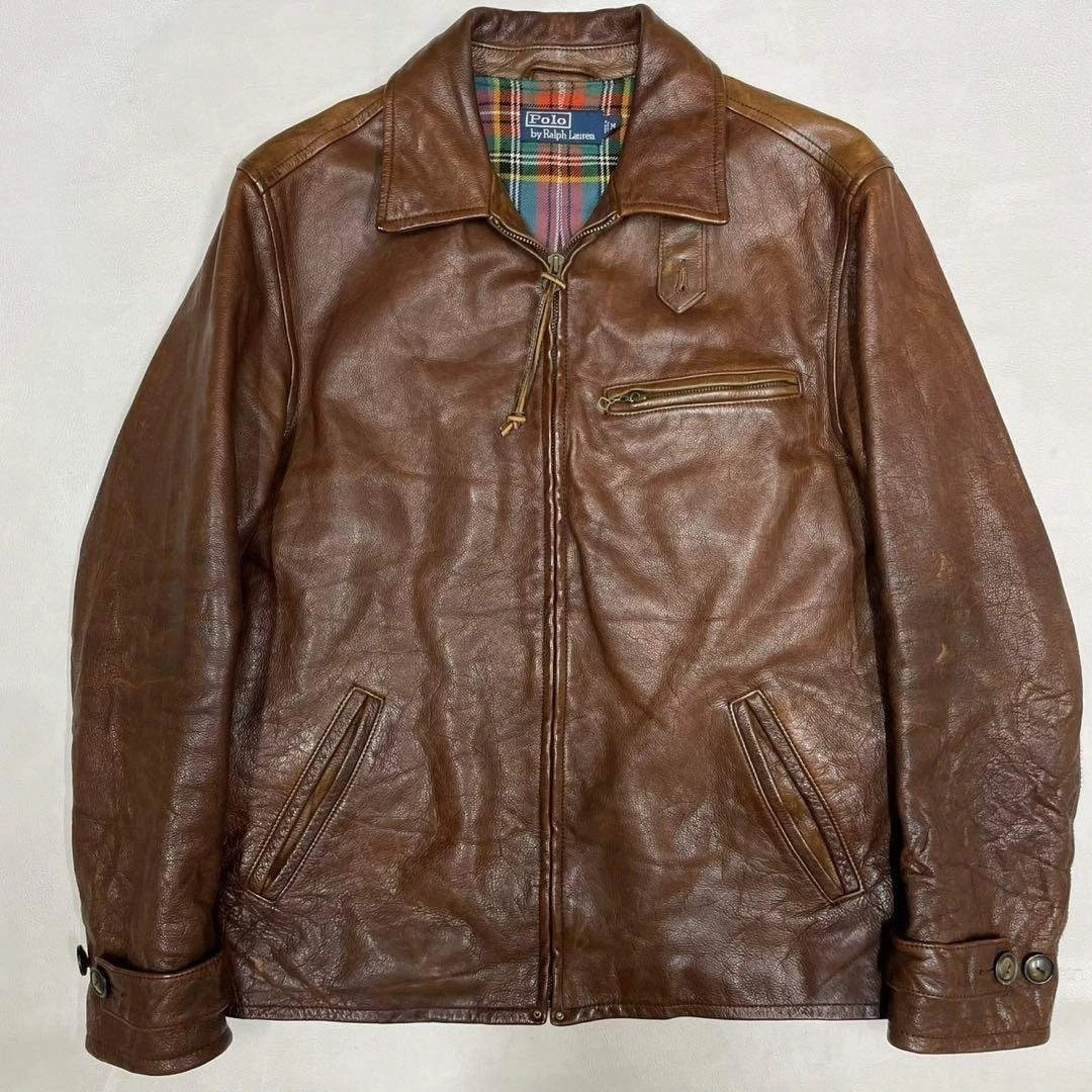 RRL Black Leather Outer Shell Coats, Jackets & Vests for Men for