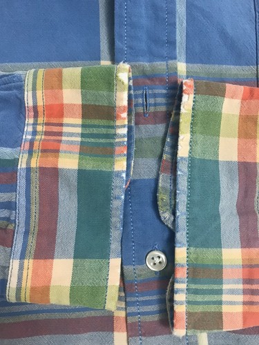 Polo Ralph Lauren 100% Cotton Blake Oxford Long Sleeve Shirt L Plaid 1990s - Picture 24 of 24