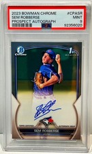2023 Bowman Chrome Sem Robberse Rookie PSA 9 Mint On-Card Auto Blue Jays RC P