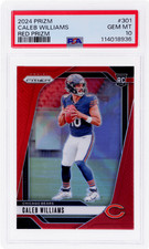 2024 Panini Prizm Caleb Williams Red Prizm #301 PSA 10