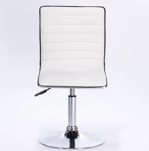 Design Guild Stools 2 Piece Set Armless Bar Stools, Black & White - Picture 6 of 12