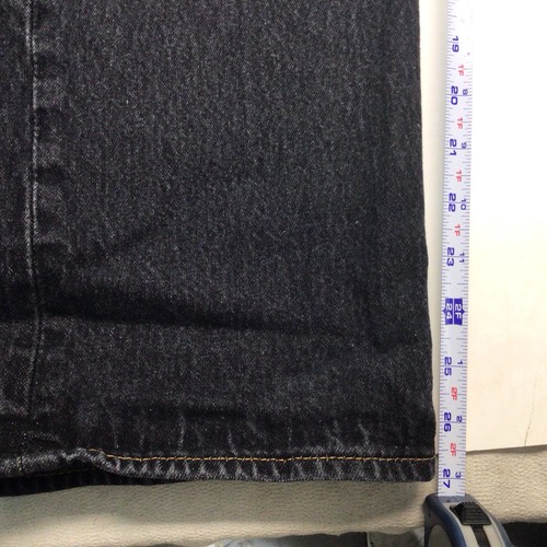 Levis 501 Straight Leg Button Fly Mens Jeans - Black SZ W36 L28 After Shrinking - Picture 4 of 19