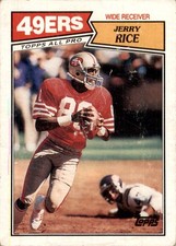 1987 Topps #115 Jerry Rice San Francisco 49ers VG