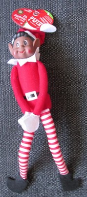 ASIATISCHE DUNKELHÄUTIGE WEIHNACHTSELFE GESCHENK FRECH neu inoffiziell