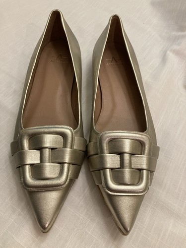 aquatalia ladies 9.5 M bronze flats - Picture 1 of 9