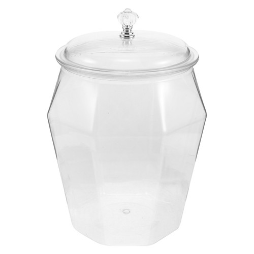  Barattolo in plastica per alimenti: contenitore sigillato per cereali con coperchio per alimenti secchi e umidi - Foto 5 di 9