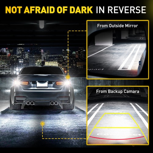 2X CANBUS Error Free 912 W16W 921 LED Bulb Backup Reverse Lights 6000K White T15 - Picture 3 of 9