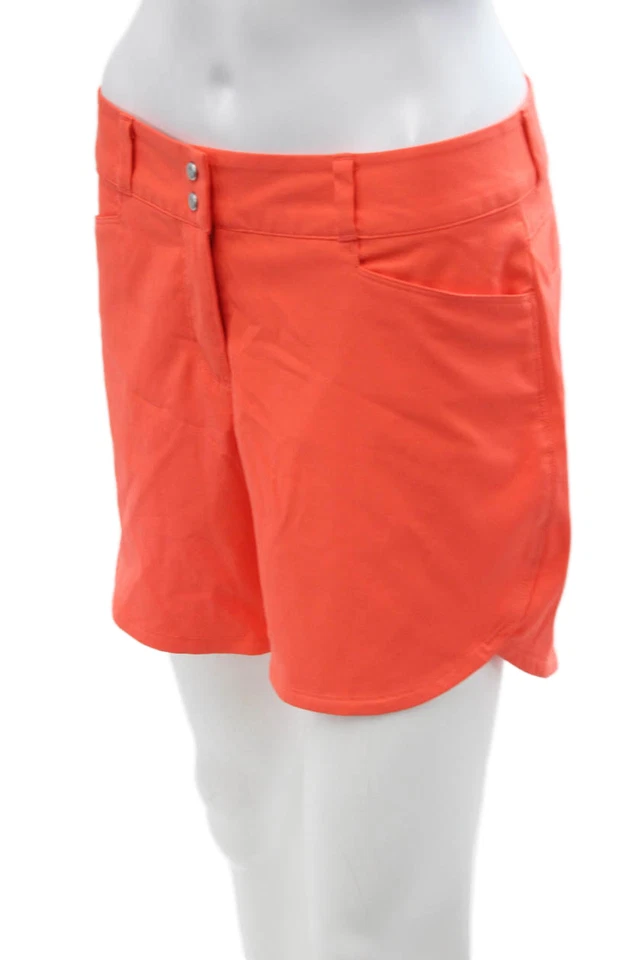 Adidas Unisex Orange Beach Polyester Shorts Size 4 - Image 2 of 4
