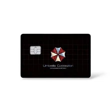 Umbrella Corp Black Credit Card Sticker Debit Skin Decal Cover