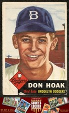 1953 Topps Don Hoak 176 Brooklyn Dodgers