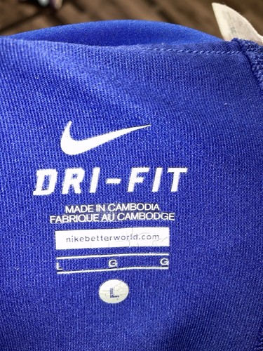 Nike Dri-Fit blau weiß Print Tennis Golf Fitness Short Skort Large  - Bild 8 von 10