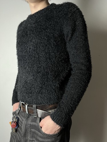 🔥FAUX FUR RICK OWENS IF SIX WAS NINE LGB VIBE CROPPED MOHAIR SWEATER 00'S Y2K - Picture 5 of 12
