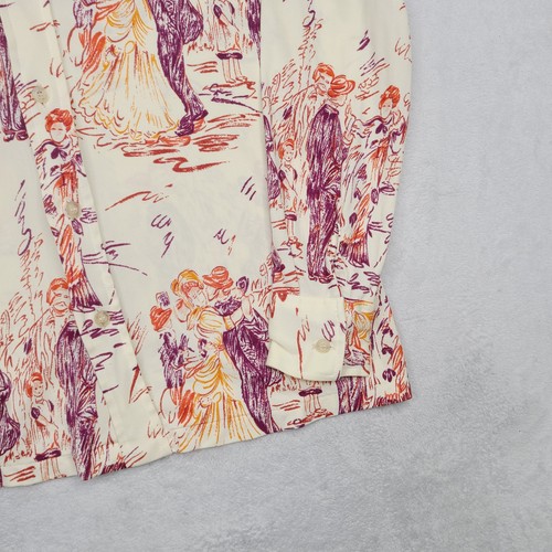 Camicia discoteca vintage anni 70 tutto epoca vittoriana ballerini uomo M groovy psichedelica - Foto 7 di 14