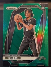 2024-25 Panini Prizm Stephon Castle #234 RC Rookie Green Prizm San Antonio Spurs