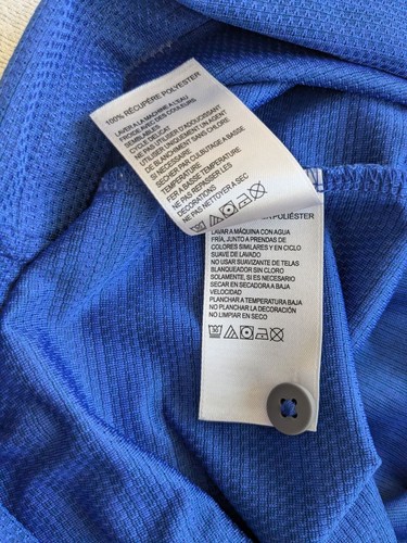Tommy Bahama Polo Shirt Men XL IslandZone Recycled Performance Golf Athletic Blu - Picture 6 of 8