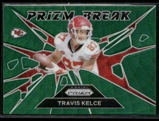 2024 Panini Prizm #1 Travis Kelce Prizm Break green