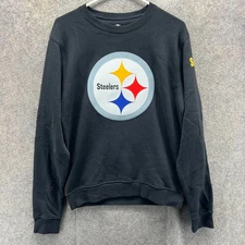 Pittsburgh Steelers Sweatshirt Mens Small  NFL Pro Line Black Zornitzer 7