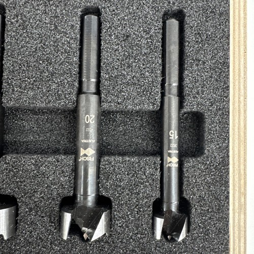 Fisch black shark pro forstner 10 drill bit set 15-20-25-26-30-35-40-45-50-55 mm - Picture 10 of 10